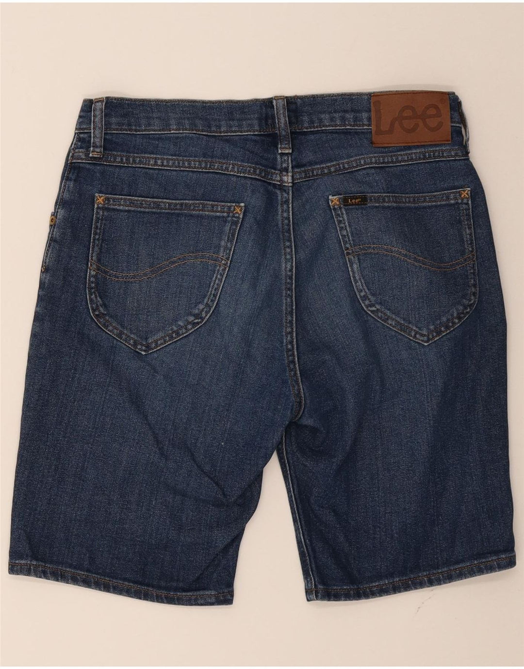 LEE Mens Rider Denim Shorts W29 Small Blue Cotton Vintage Lee and Second-Hand Lee from Messina Hembry 