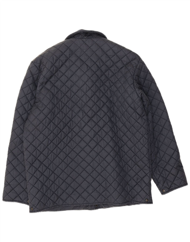 Fila Herren Steppjacke UK 38 Medium Marineblau Polyamid