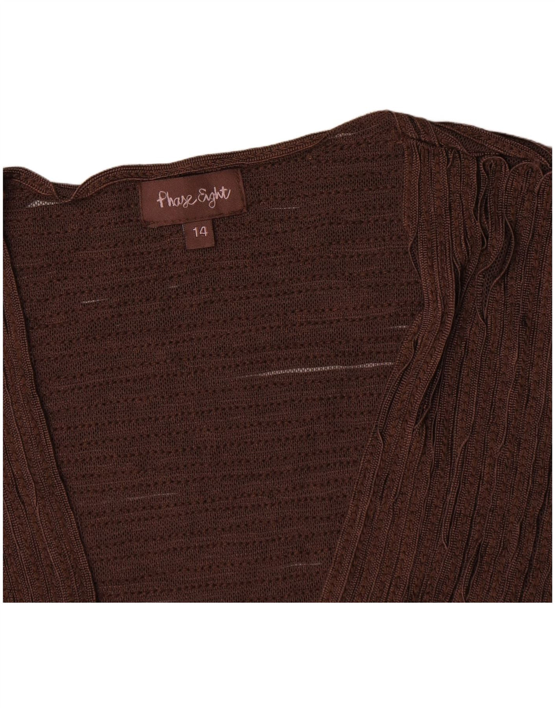 Phase Eight Damen Bolero Top UK 14 Mittelbraunes Nylon
