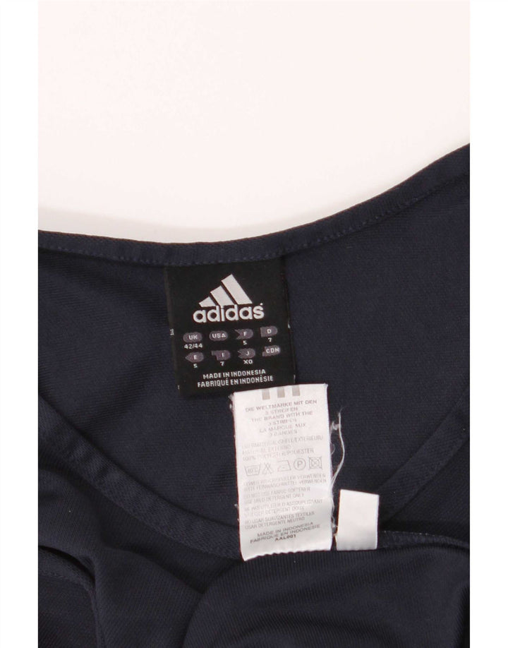 Adidas Herren Weste Top UK 42/44 Large Marineblau Polyester