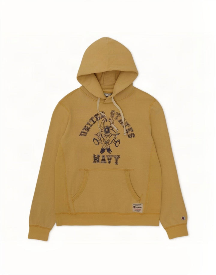 Champion Herren-Kapuzenpullover mit Grafik, Größe L, Gelb