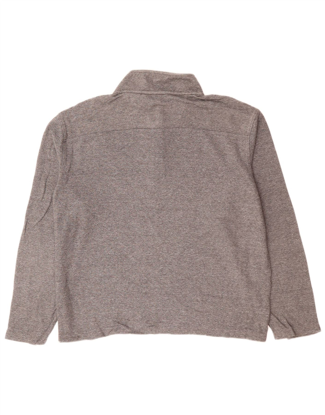 CALVIN KLEIN Übergroßer Damen-Sweatshirtpullover mit Reißverschluss, UK 12, Mittelgrau