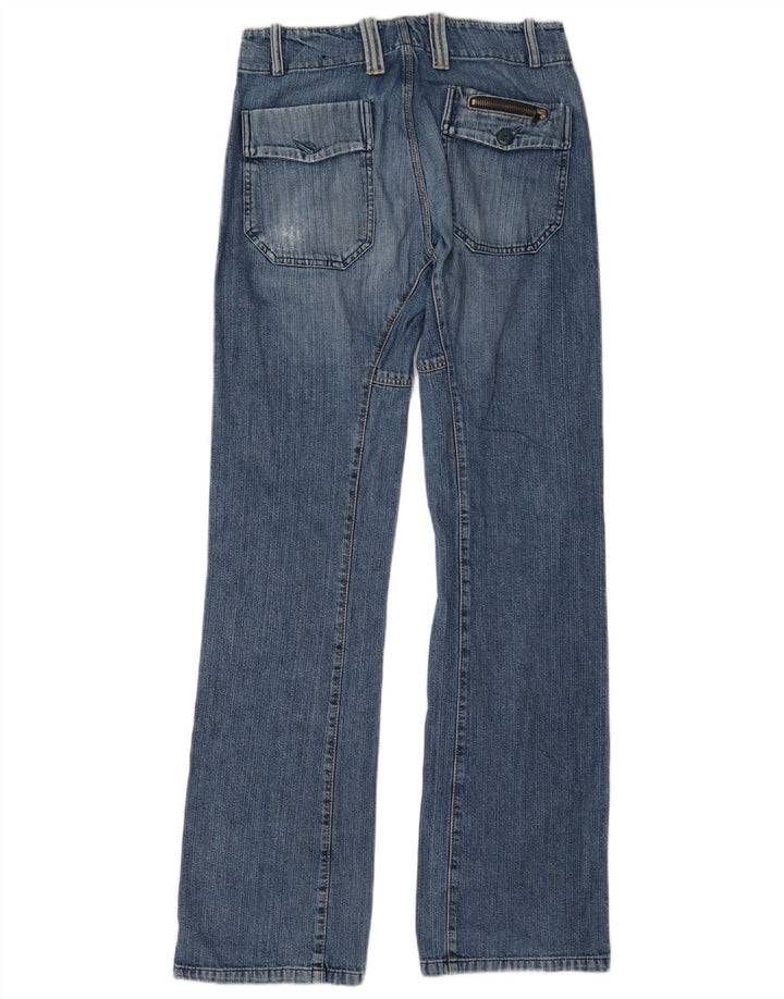 Diesel Damen Bootcut Jeans W28 L34 Blaue Baumwolle