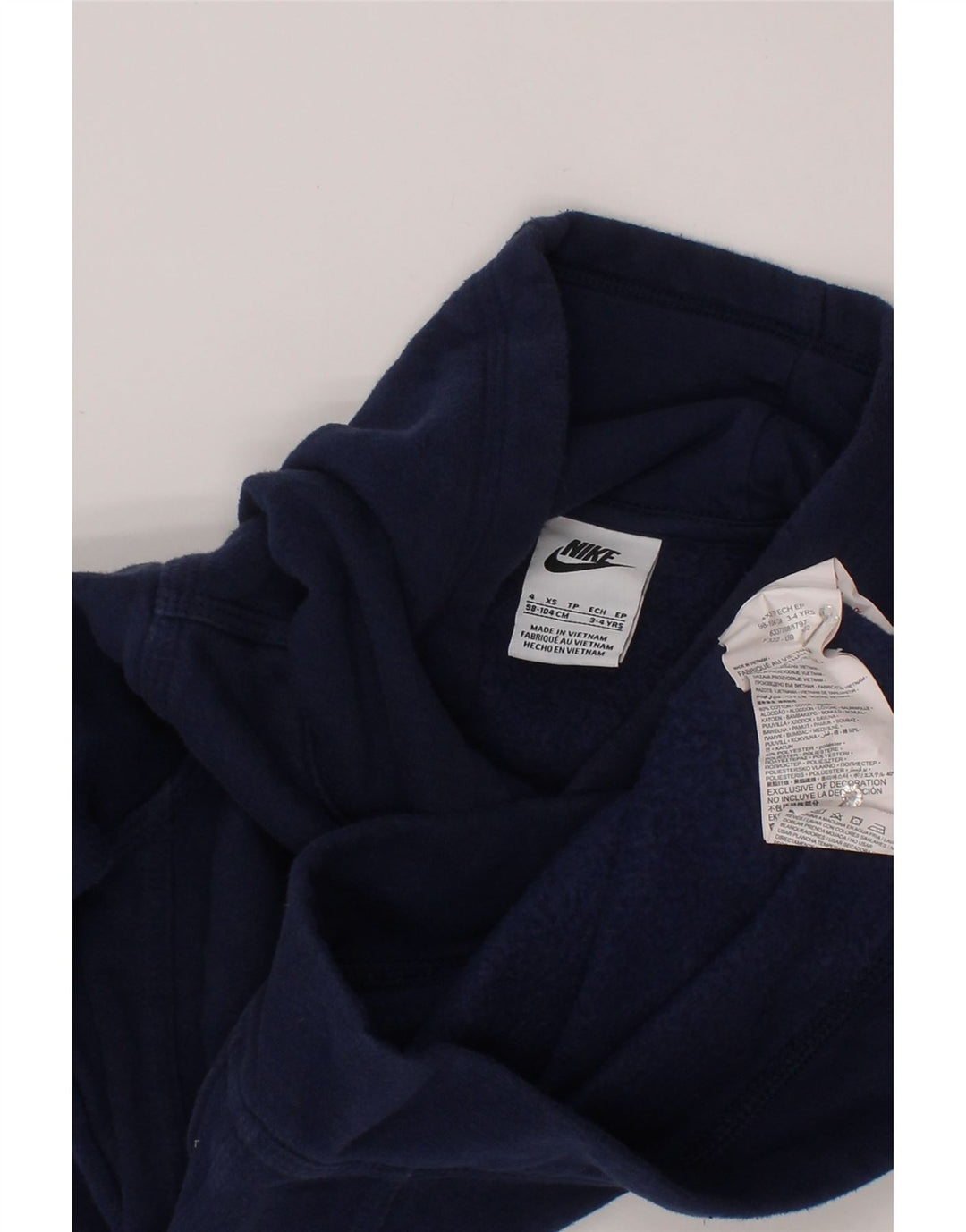 NIKE Kapuzenpullover für Jungen, 3–4 Jahre, XS, Marineblau, Baumwolle