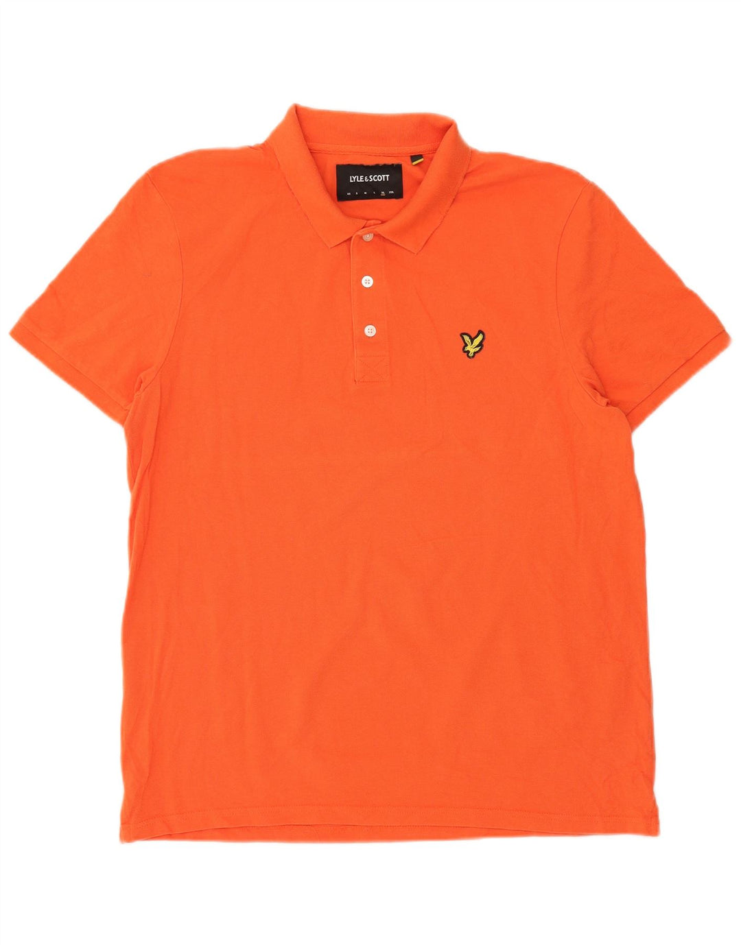 Lyle & Scott Herren Poloshirt XL Orange Baumwolle