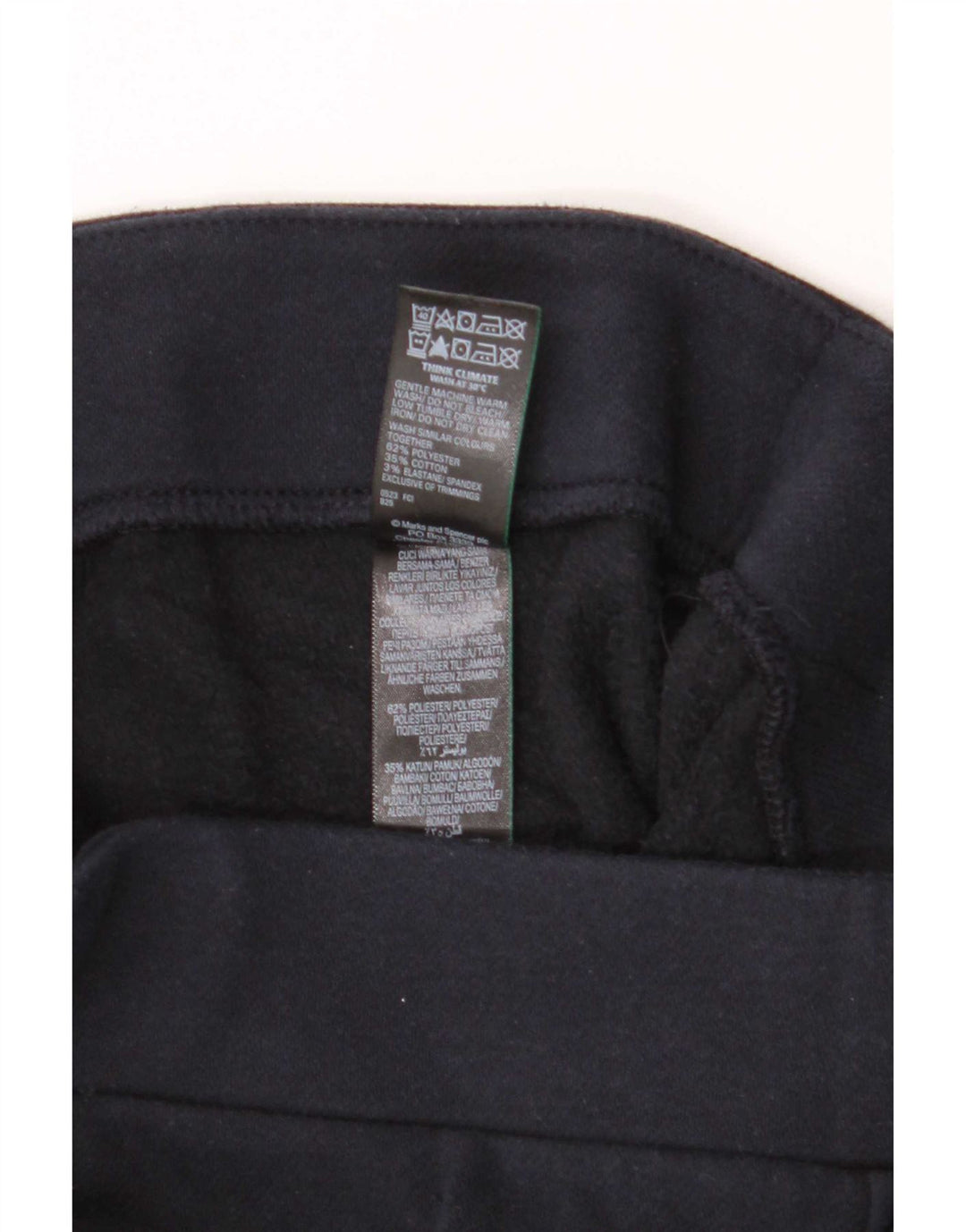 Marks & Spencer Damen Leggings UK 8 Small Marineblau Polyester