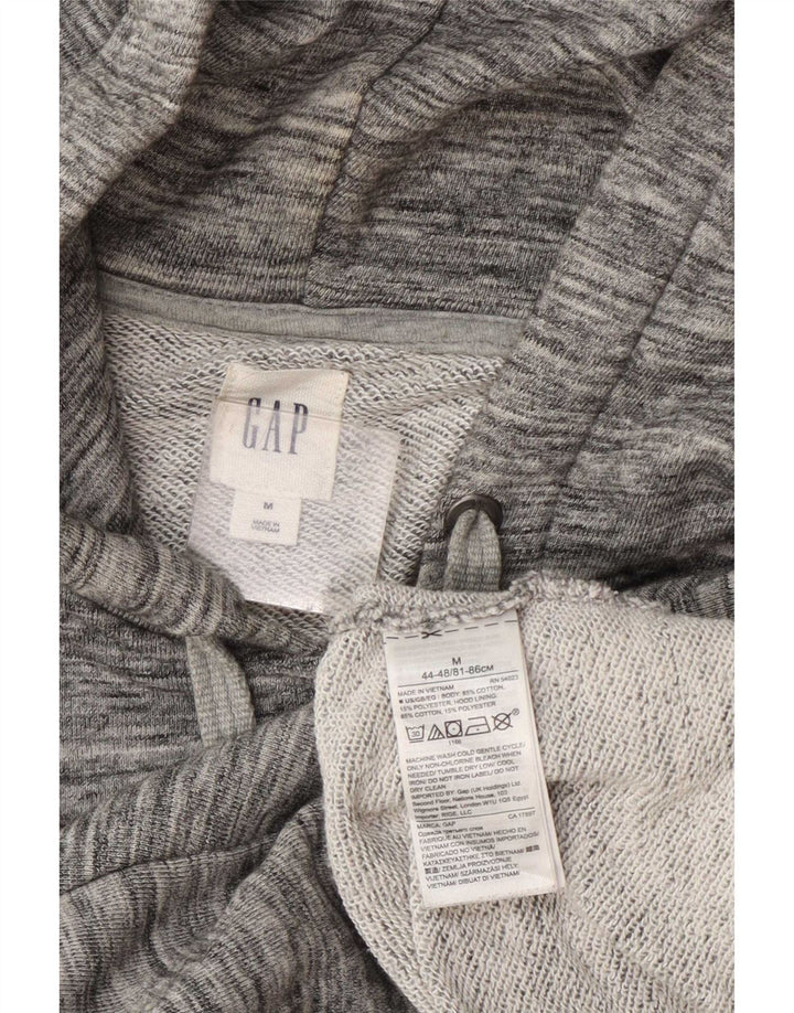Gap Herren-Kapuzenpullover mit Reißverschluss, mittelgrau gefleckte Baumwolle