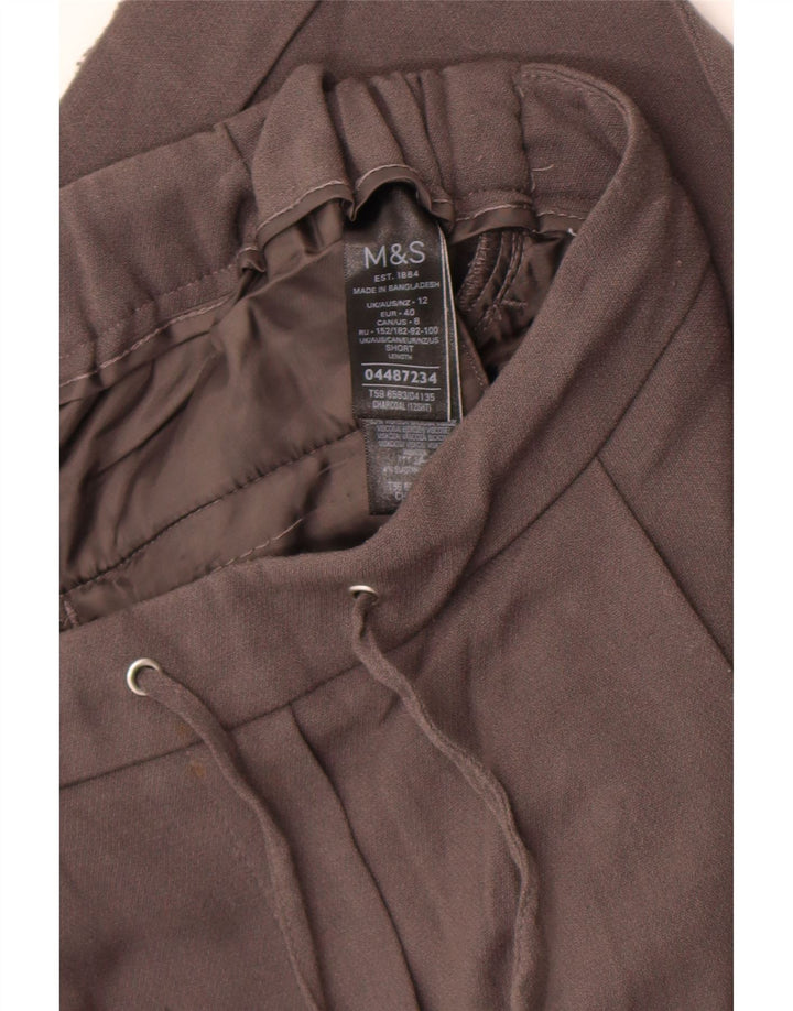 Marks & Spencer Damen-Kurzhose, UK 12, M, W30, L25, Grau, Polyester