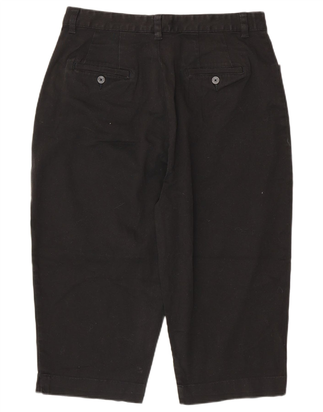 LEE Damen Khakis Capri-Hose mit hoher Taille, US 16, 2XL, W32, L18, schwarze Baumwolle