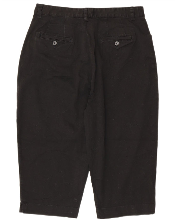 LEE Damen Khakis Capri-Hose mit hoher Taille, US 16, 2XL, W32, L18, schwarze Baumwolle