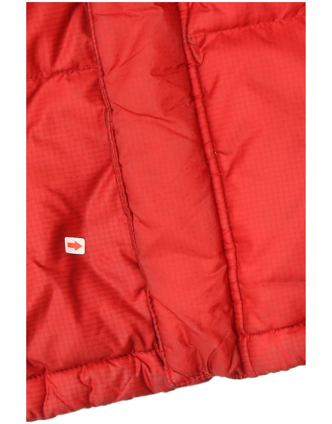 Dickies wattierte Herrenjacke mit Kapuze, UK 38, mittelrotes Colourblock-Nylon