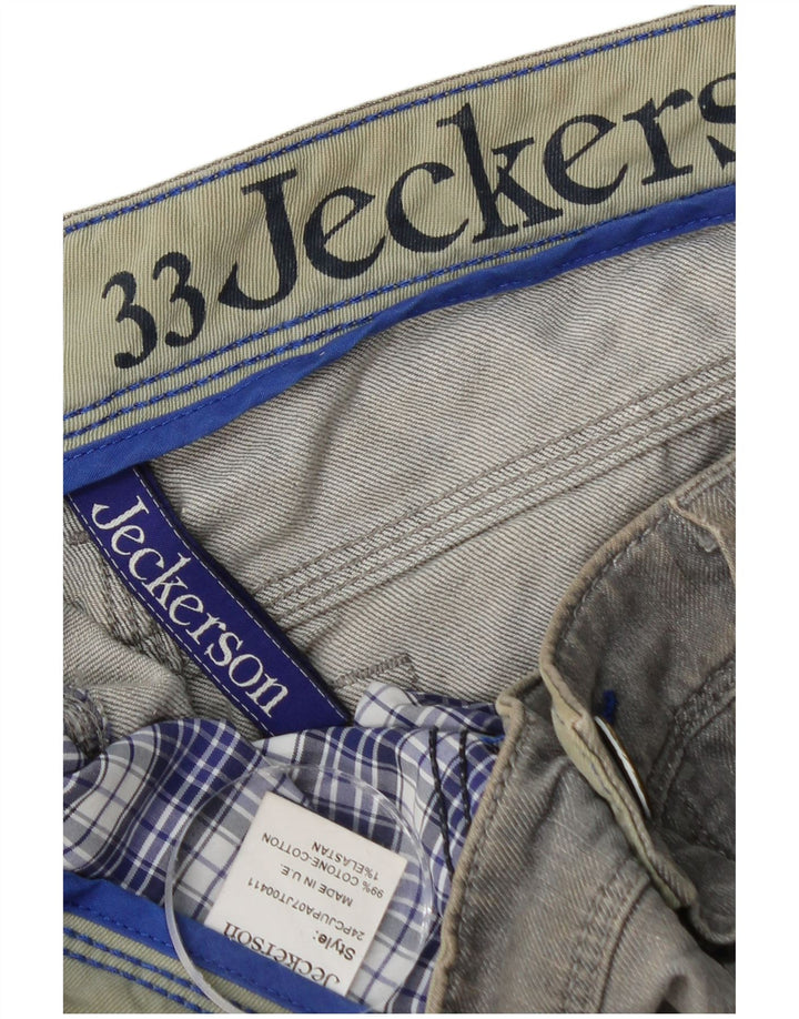 Jeckerson Damen Slim Jeans W33 L29 Graue Baumwolle