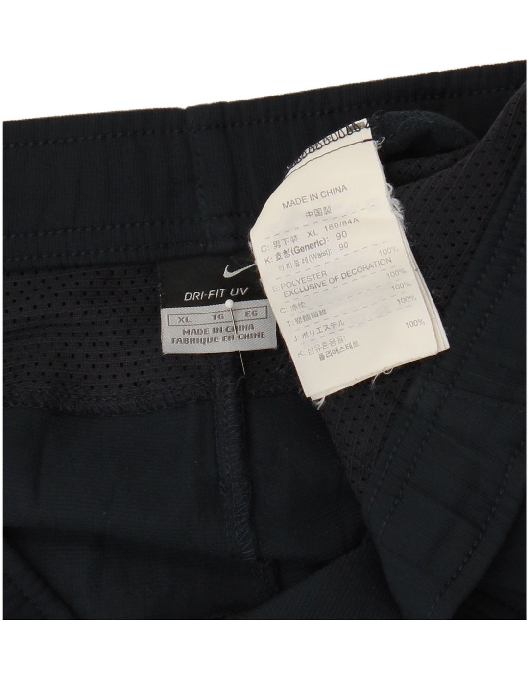 Nike Herren Dri Fit Chino Shorts XL W38 Marineblaues Polyester