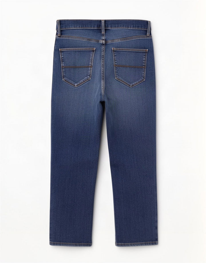 Marks & Spencer Herren Straight Jeans W32 L25 Blaue Baumwolle