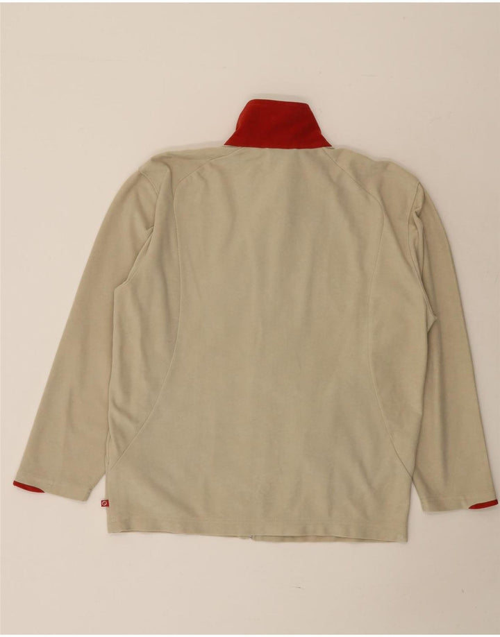 LOTTO Damen-Trainingsanzug-Oberteil in Übergröße, Gr. 10, Größe S, Beige, Farbblock