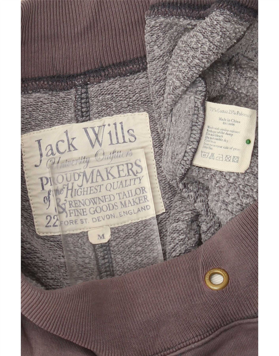 Jack Wills Herren-Sportshorts mit Grafik, mittelgraue Colourblock-Baumwolle