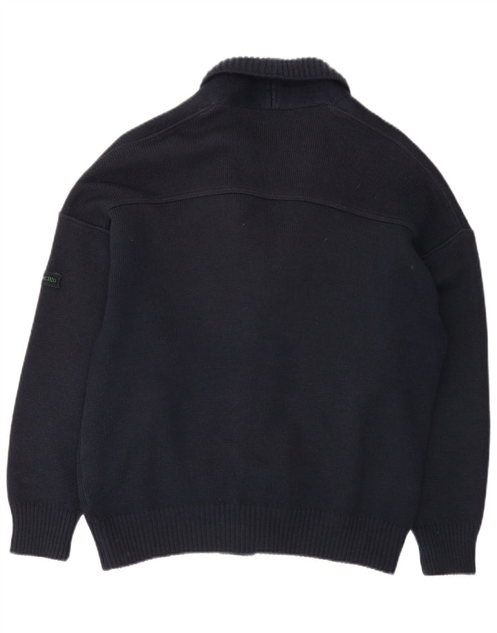 Il Granchio Herren-Strickjacke, mittleres Marineblau