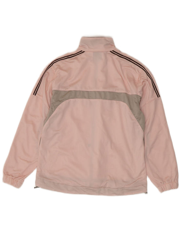 Diadora Damen-Trainingsanzug-Oberteiljacke IT 42 Mittelrosa Colourblock-Polyester