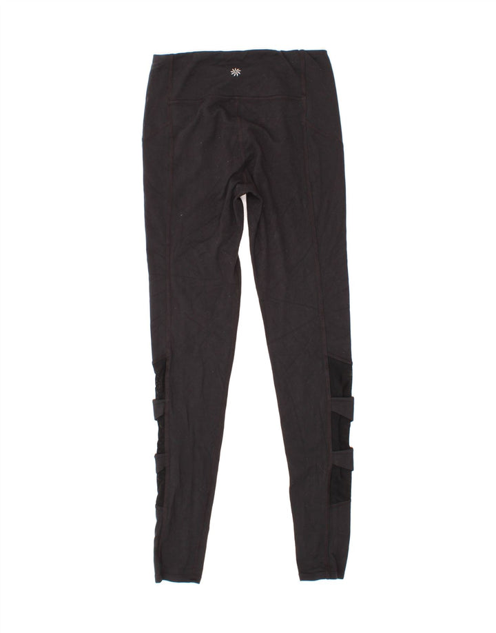ATHLETA Womens Leggings UK 10 Small  Black Nylon Vintage Athleta and Second-Hand Athleta from Messina Hembry 