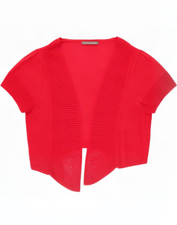Marks & Spencer Damen Crop Short Sleeve Bolero Pullover UK 14 Mittelrosa