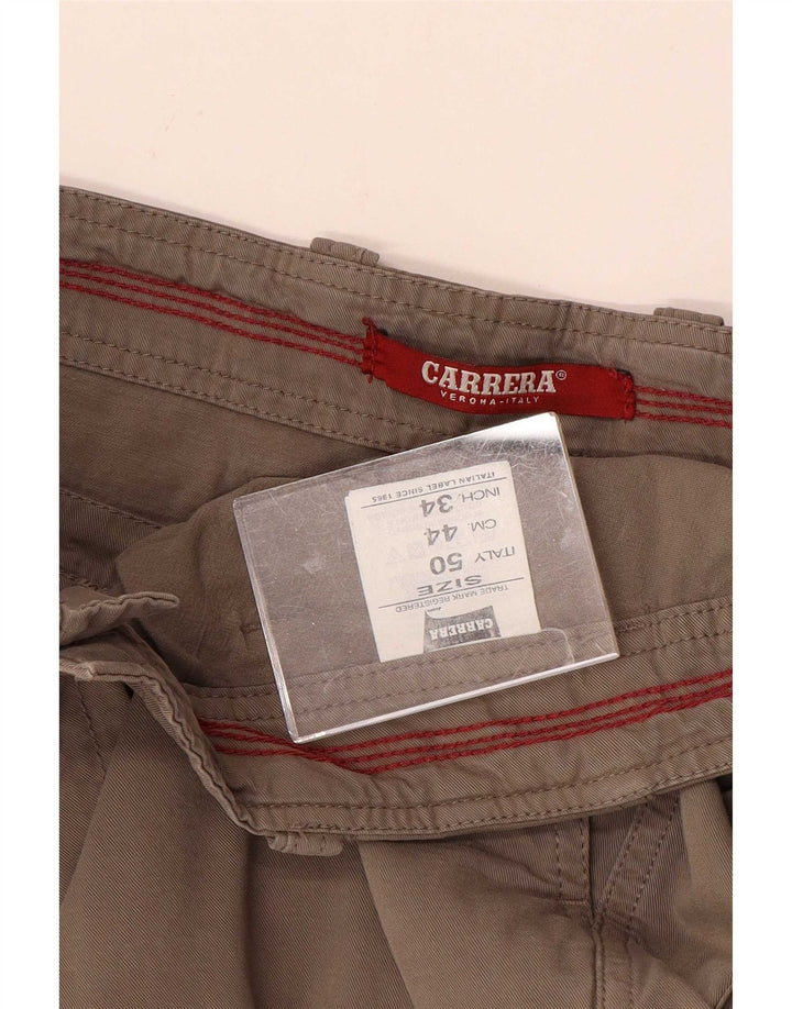 Carrera Herren Cargoshorts W34 Große graue Baumwolle