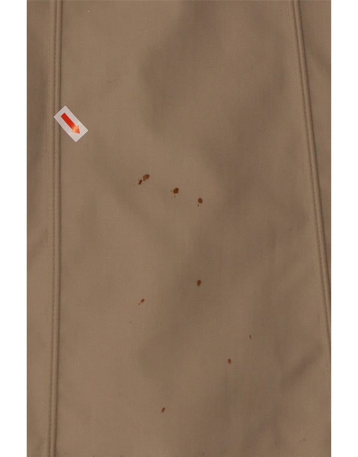 VINTAGE Damen Übergroßer Kunstpelzmantel EU 40 Mittelbeiges Polyester