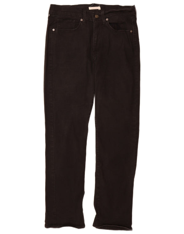 Levi's Damen Classic Straight Jeans US 10 Large W30 L30 Schwarze Baumwolle