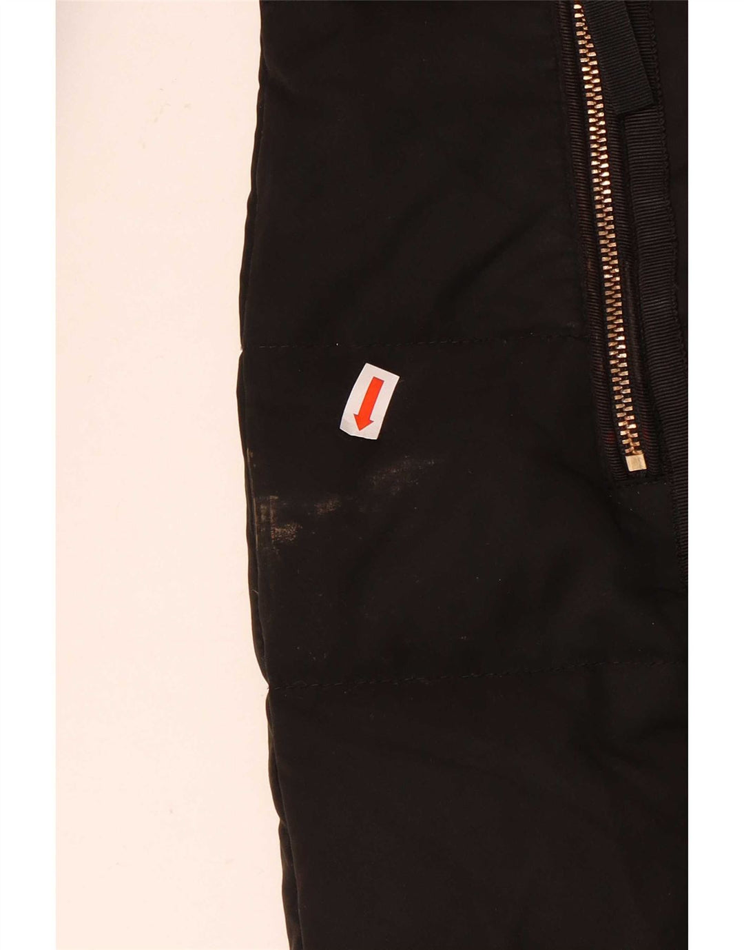 Zara Damen-Kapuzenjacke, wattiert, Gr. 10, Größe S, Schwarz, Polyester