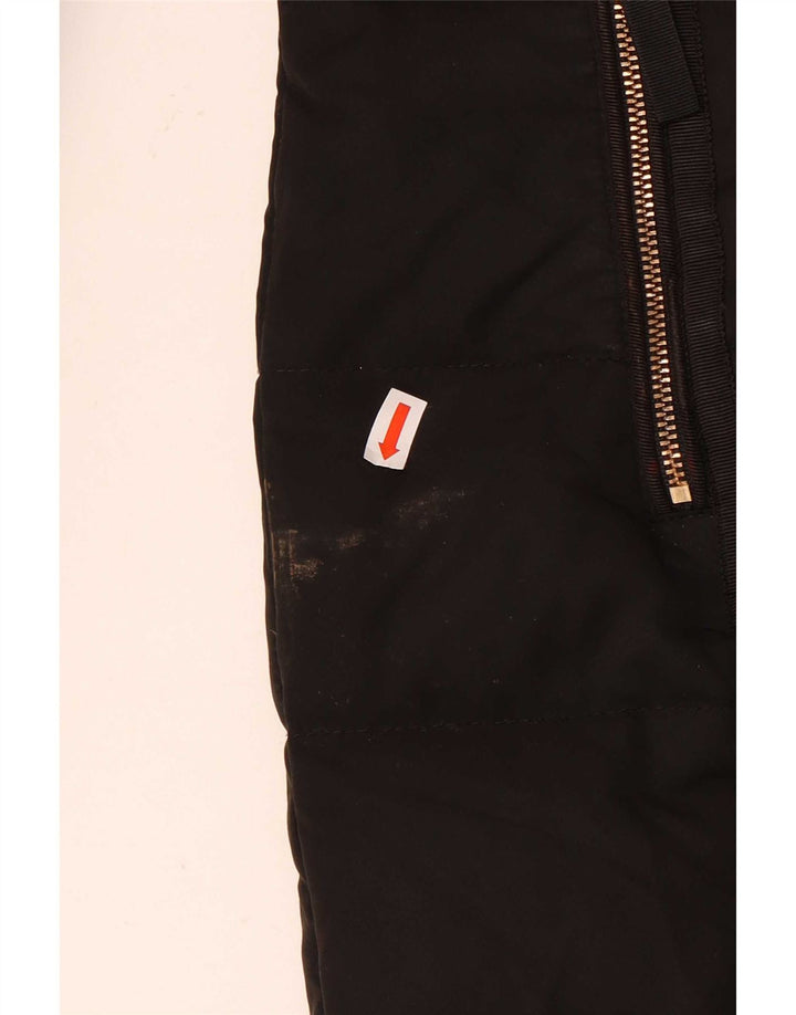 Zara Damen-Kapuzenjacke, wattiert, Gr. 10, Größe S, Schwarz, Polyester