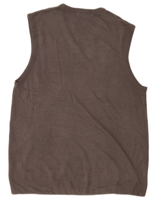 Marks & Spencer Herren Blue Harbor Vest Tank Top XL Grau Acryl