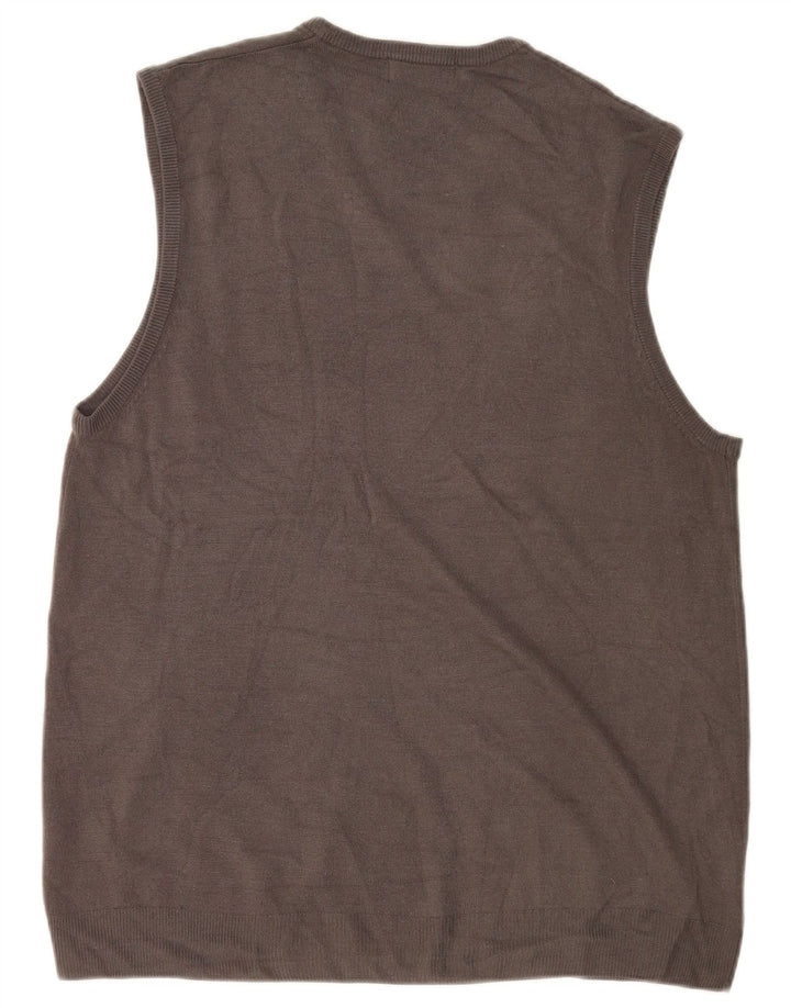 Marks & Spencer Herren Blue Harbor Vest Tank Top XL Grau Acryl
