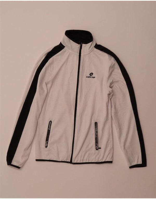LOTTO Mädchen-Trainingsanzug, Oberteil, Jacke, 15–16 Jahre, XL, Weiß, Farbblock