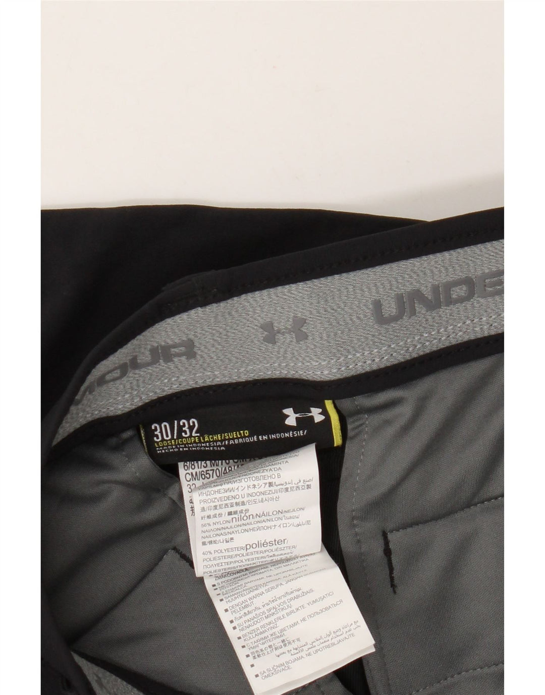 Under Armour Herren Slim Chino-Hose W30 L32 Schwarzes Nylon