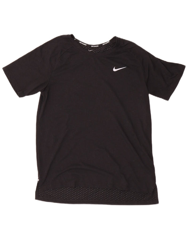Nike Herren Dri Fit T-Shirt Top Medium Schwarz Polyester