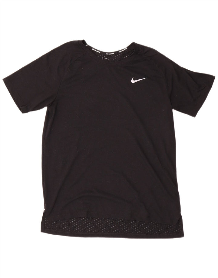 Nike Herren Dri Fit T-Shirt Top Medium Schwarz Polyester