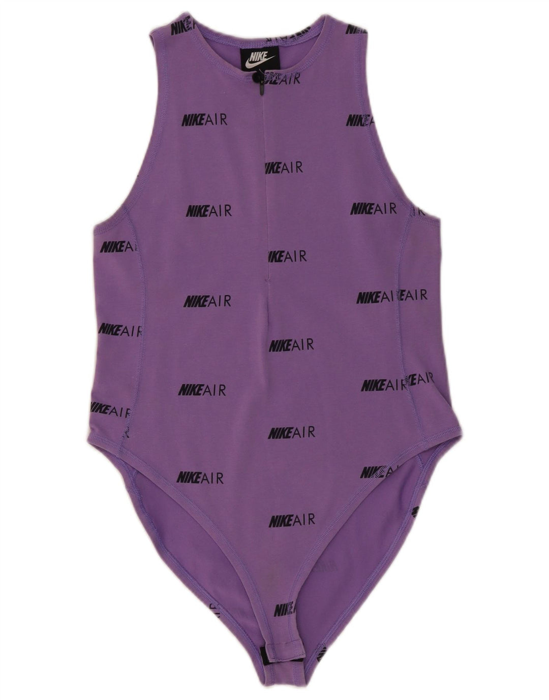 Nike Womens Graphic Bodysuit UK 12 Mittellila Baumwolle