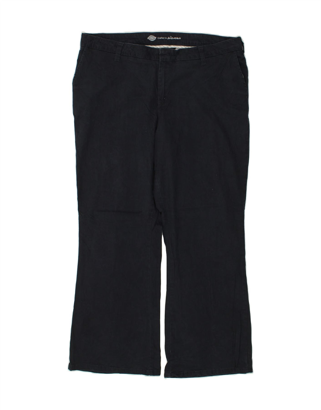 DICKIES Womens Bootcut Chino Trousers W38 L29 Navy Blue Cotton | Vintage Dickies | Thrift | Second-Hand Dickies | Used Clothing | Messina Hembry 