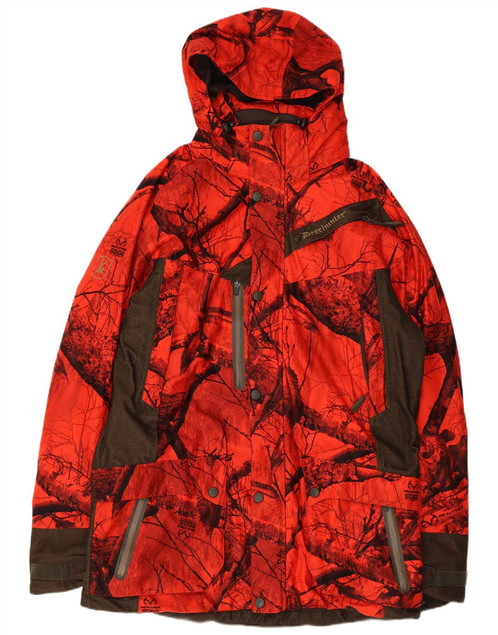 Deerhunter Herren-Windjacke mit Kapuze, EU 56, 3XL, rote Tarnung