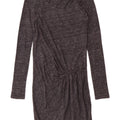 MAISON SCOTCH Damen Langarm-Basic-Kleid UK 10 Small Grau