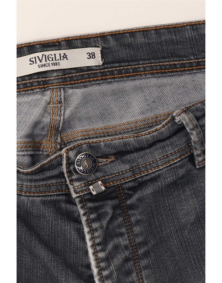 SIVIGLIA Herren Slim Jeans W38 L36 Blau