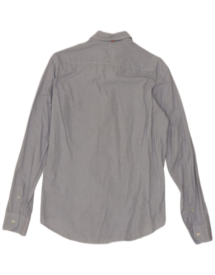 Hugo Boss Herrenhemd Mittelblauer Gingham-Karo