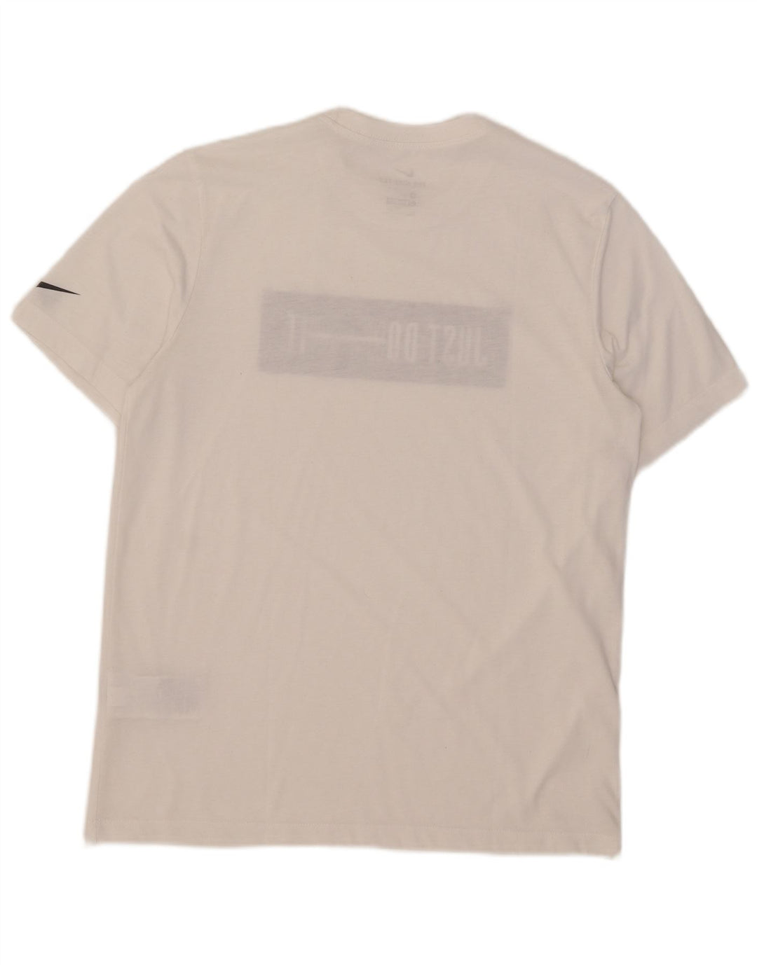 Nike Herren Dri Fit Graphic T-Shirt Top aus mittelweißer Baumwolle