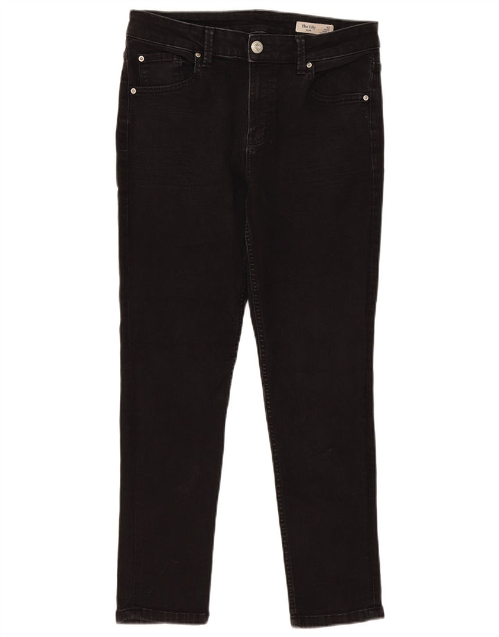 Marks & Spencer Damen The Lily Slim Jeans UK 12 Medium W30 L26 Schwarz