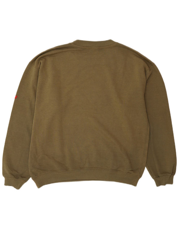 Nike Herren Grafik Sweatshirt Pullover UK 42/44 Large Khaki