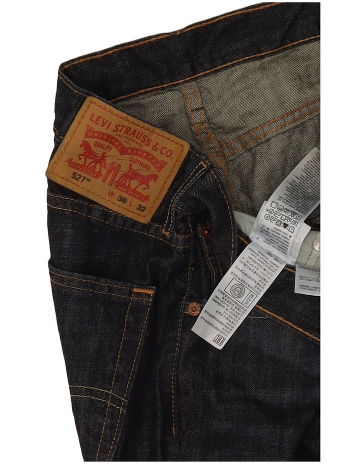 Levi's Herren 527 Bootcut Jeans W36 L32 Marineblau Baumwolle
