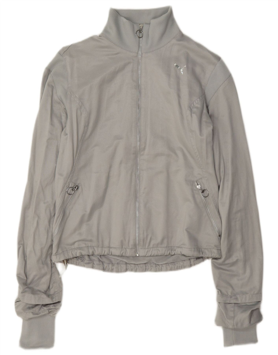 Puma Damen Trainingsanzug Top Jacke UK 10 Small Grau