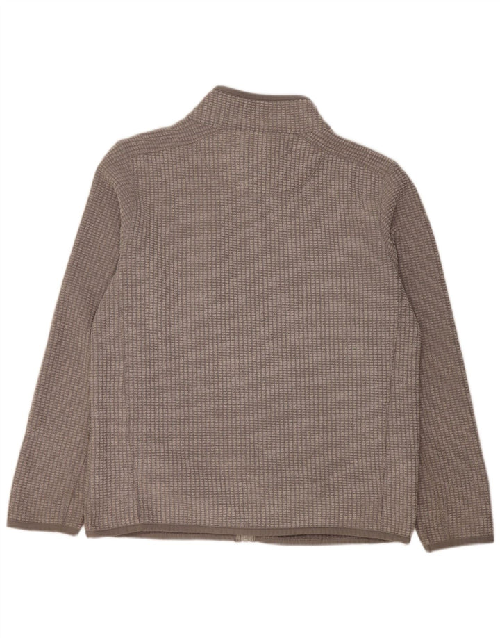 WEIRD FISH Herren Fleecejacke UK 40 Large Grau Polyester