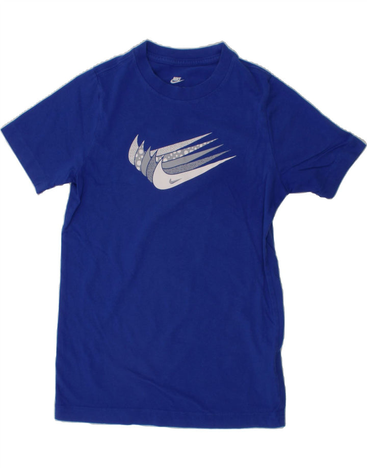 NIKE Boys Graphic T-Shirt Top 10-11 Years Medium  Blue Cotton Vintage Nike and Second-Hand Nike from Messina Hembry 