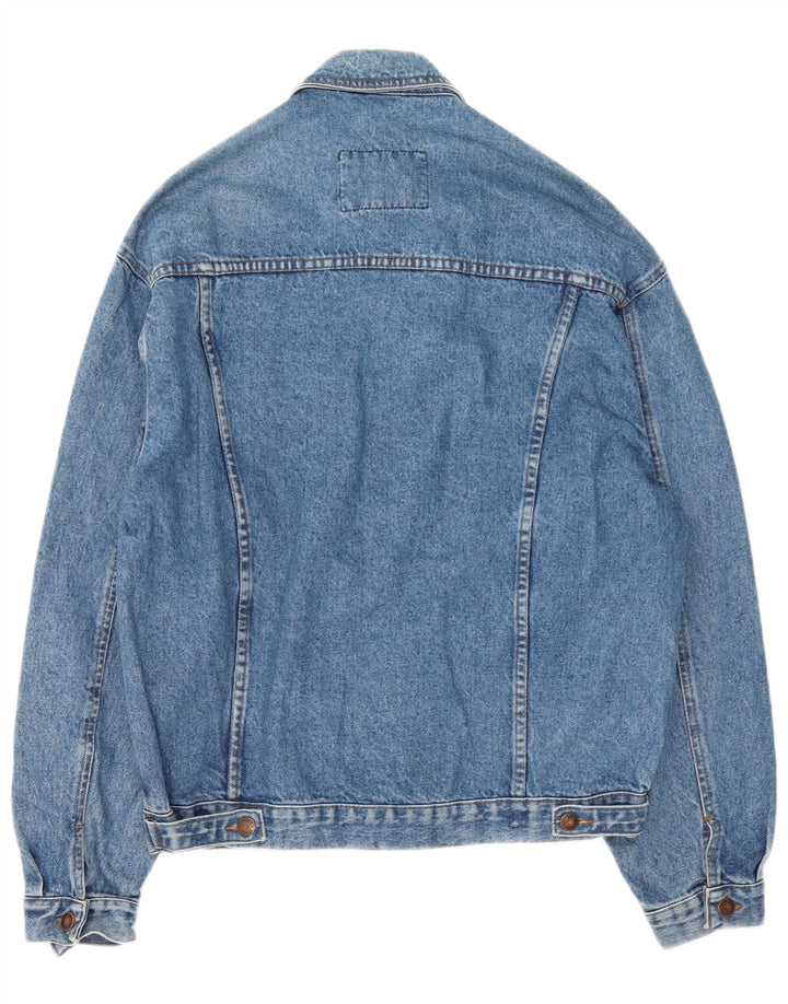 Casucci Herren Jeansjacke UK 38 Mittelblaue Baumwolle