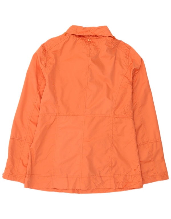 Hurley Damen-Zweireiher-Utility-Jacke, UK 14, mittelorangefarbenes Polyester